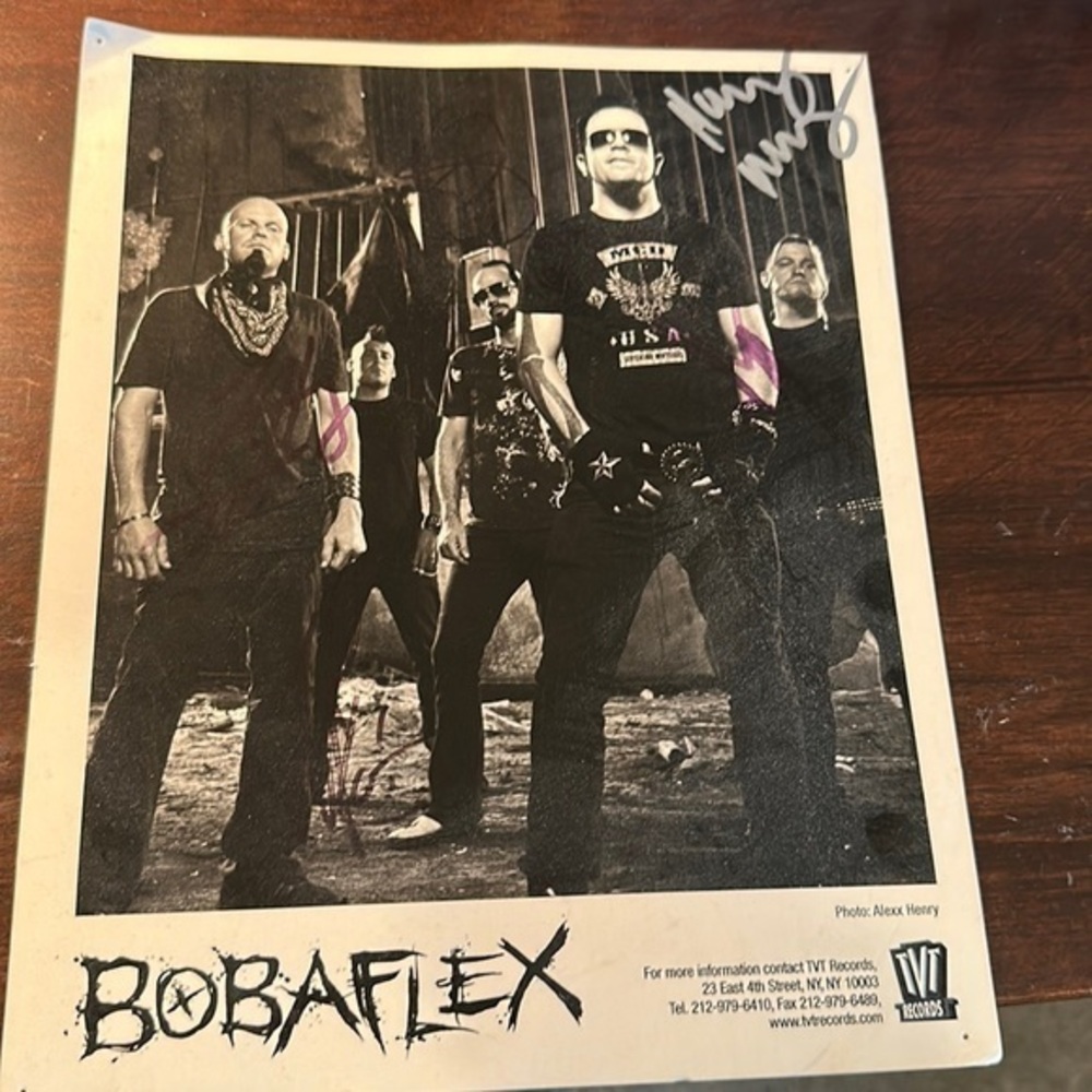 Bobaflex signed poster